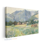 Yatay Kanvas Duvar Tablosu Klasik Manzara 2 Salon Tablosu Ofis Tablosu Yeni Ev Hediyesi Dekorasyon