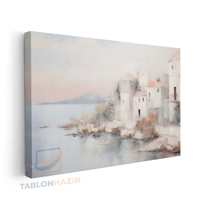 Yatay Kanvas Duvar Tablosu Klasik Manzara 3 Salon Tablosu Ofis Tablosu Yeni Ev Hediyesi Dekorasyon