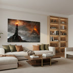 Yatay Kanvas Duvar Tablosu Lotr Mordor Gercekci Salon Tablosu Ofis Tablosu Ev Hediyesi Dekorasyon