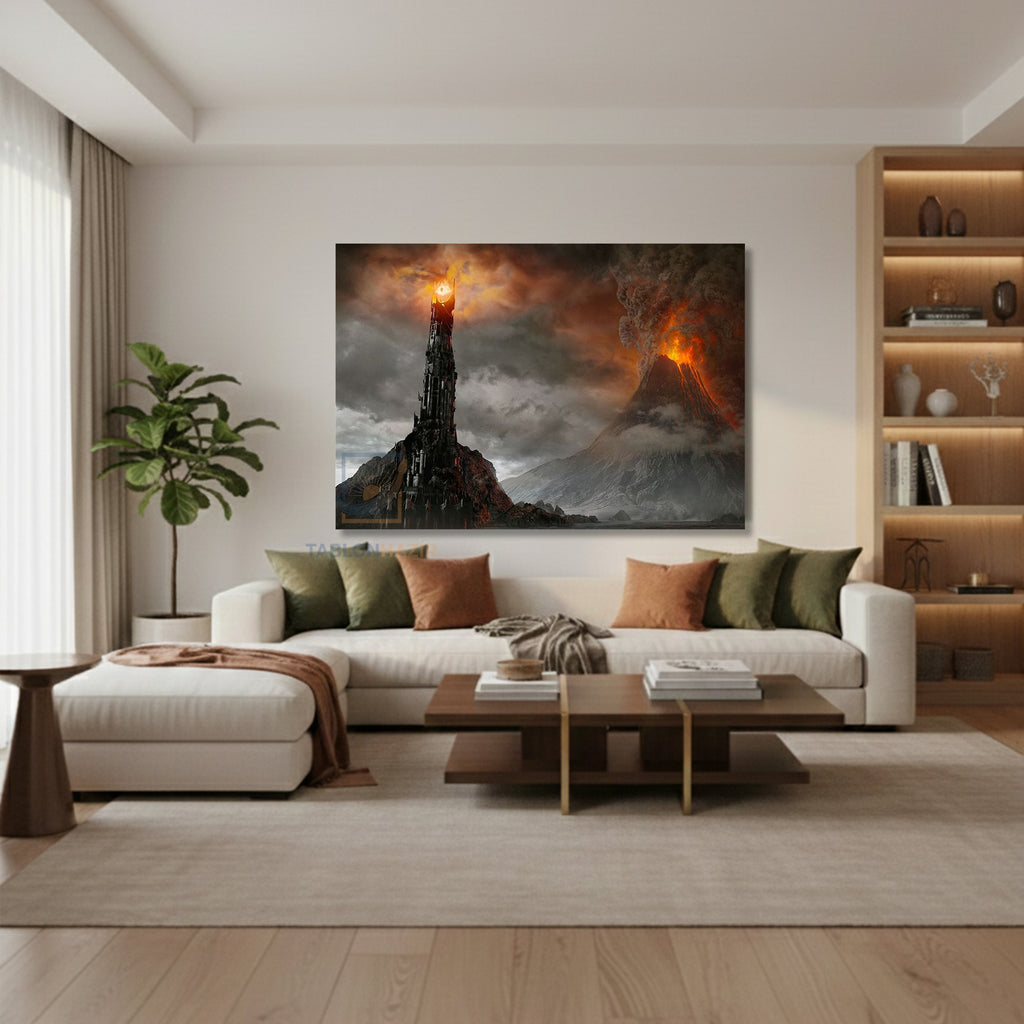 Yatay Kanvas Duvar Tablosu Lotr Mordor Gercekci Salon Tablosu Ofis Tablosu Ev Hediyesi Dekorasyon
