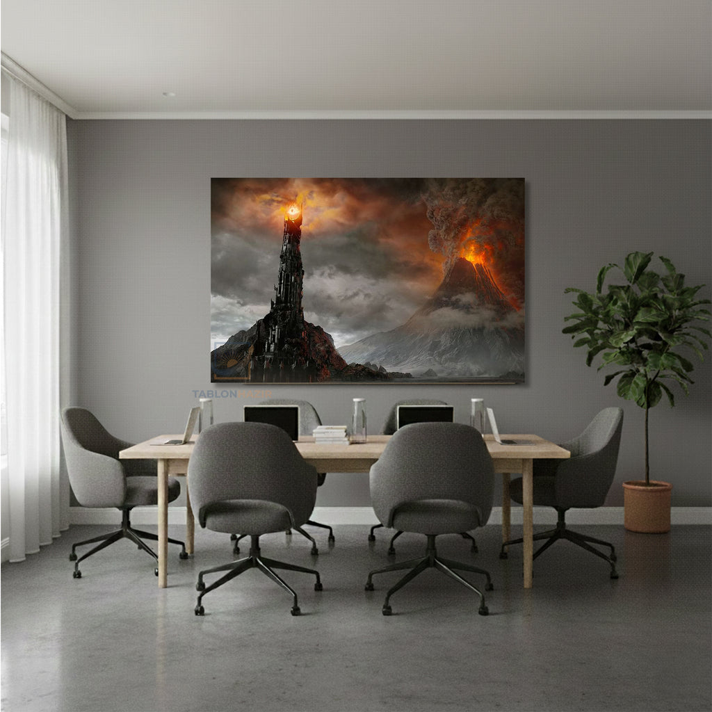 Yatay Kanvas Duvar Tablosu Lotr Mordor Gercekci Salon Tablosu Ofis Tablosu Ev Hediyesi Dekorasyon