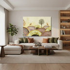 Yatay Kanvas Duvar Tablosu Soyutgeyik Salon Tablosu Ofis Tablosu Yeni Ev Hediyesi Dekorasyon