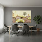 Yatay Kanvas Duvar Tablosu Soyutgeyik Salon Tablosu Ofis Tablosu Yeni Ev Hediyesi Dekorasyon