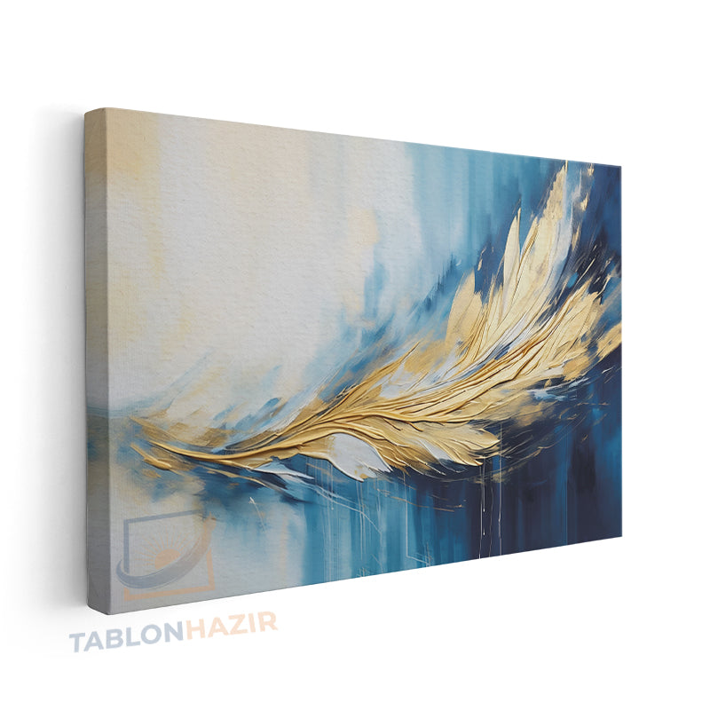 Yatay Kanvas Duvar Tablosu Soyutmavialtıntuy Salon Tablosu Ofis Tablosu Yeni Ev Hediyesi Dekorasyon