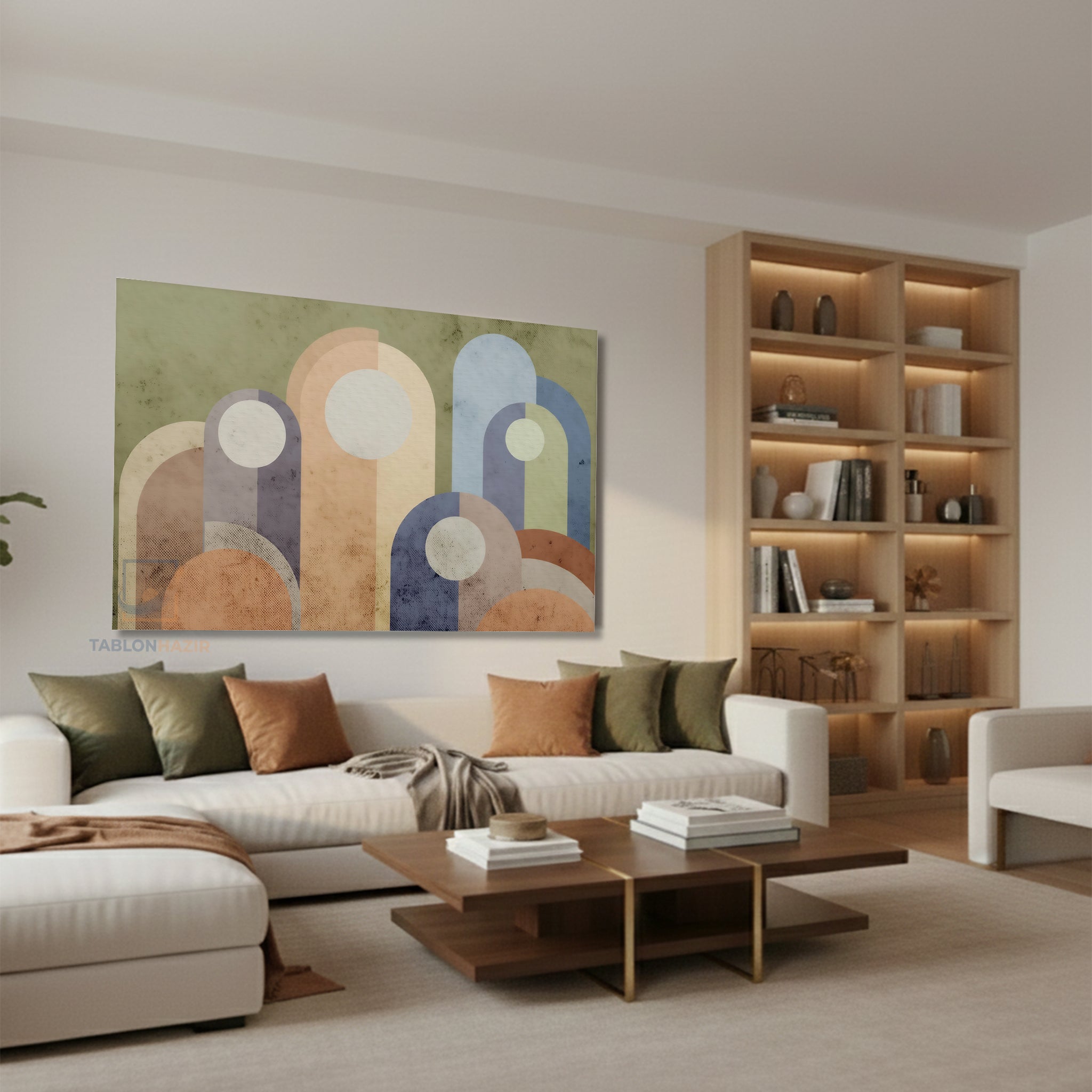 Yatay Kanvas Duvar Tablosu Soyutsekiller Salon Tablosu Ofis Tablosu Yeni Ev Hediyesi Dekorasyon