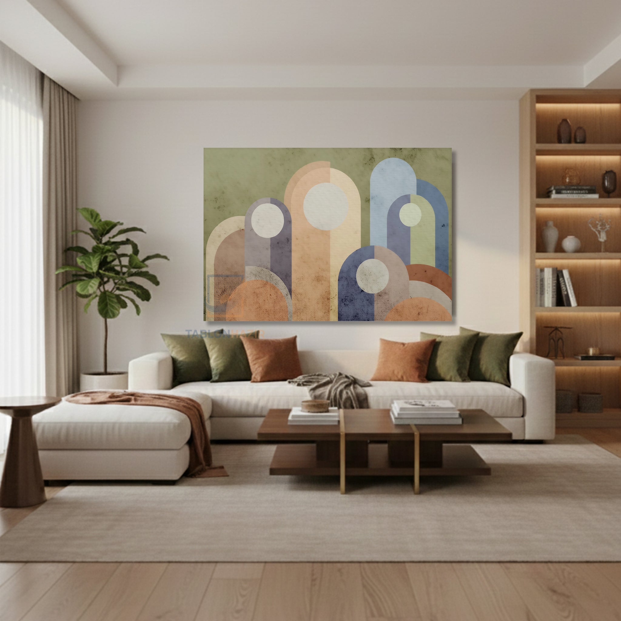 Yatay Kanvas Duvar Tablosu Soyutsekiller Salon Tablosu Ofis Tablosu Yeni Ev Hediyesi Dekorasyon