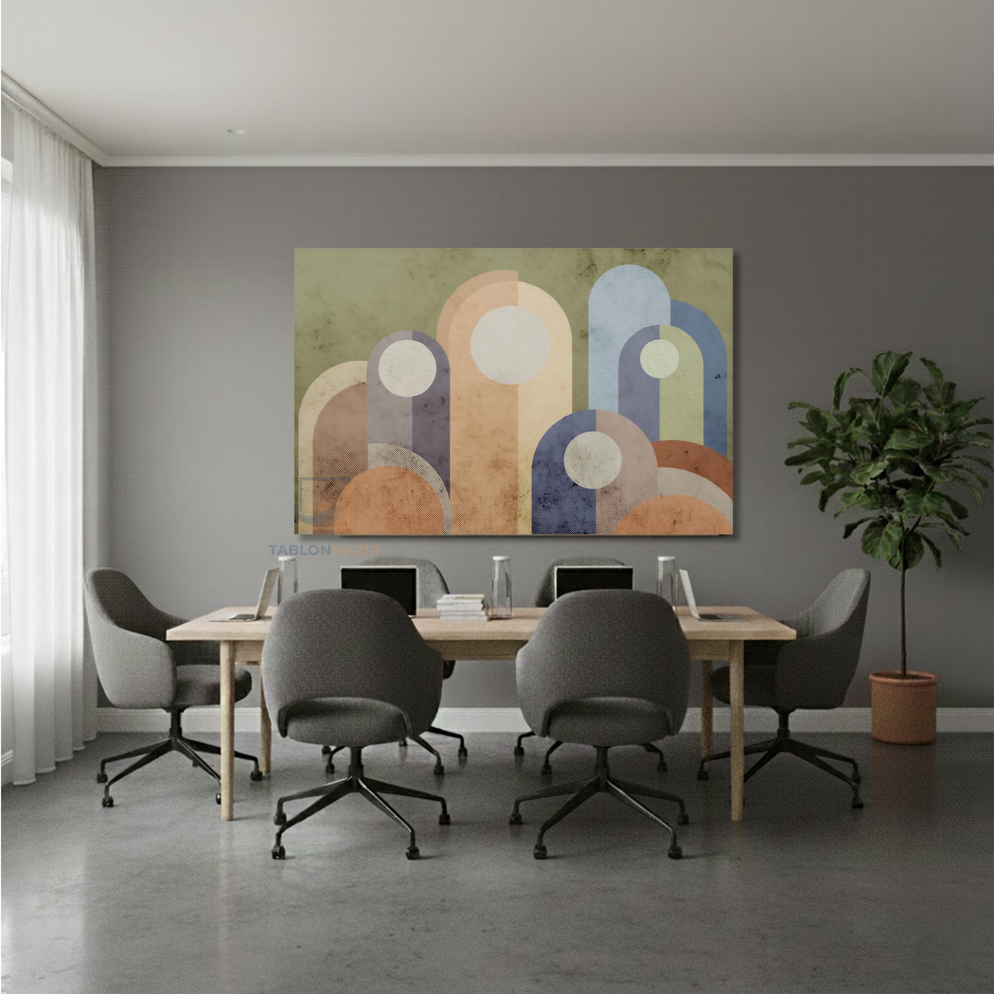 Yatay Kanvas Duvar Tablosu Soyutsekiller Salon Tablosu Ofis Tablosu Yeni Ev Hediyesi Dekorasyon